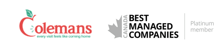 A theme logo of Colemans